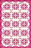 Dollhouse Miniature Floor cloth: Garnet Victoria